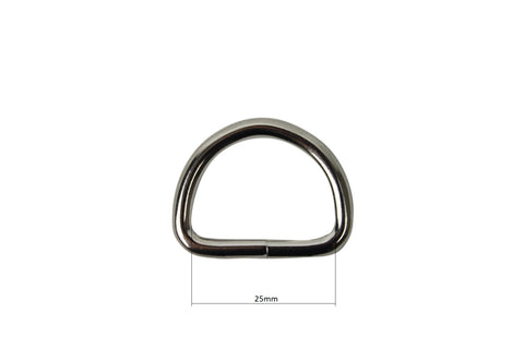 25mm Metal D rings in Packs of 20, 50 and 100 - HIKS