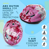 Kids Girls Pink Helmet & Knee / Elbow Pad Combo Set