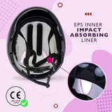 Kids Girls Pink Helmet & Knee / Elbow Pad Combo Set