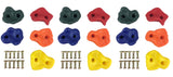HIKS  Multi-Coloured Plastic Climbing Stones Holds & Grips - HIKS