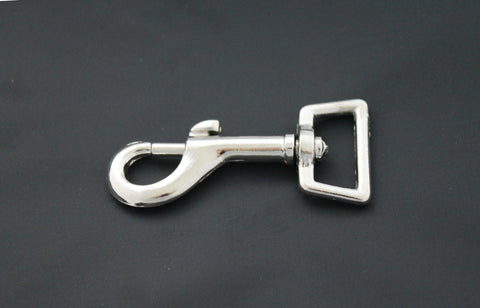 Heavy Duty 25mm/1" Square Eye Metal Trigger Clip for Dog Leads - HIKS
