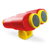 Toy Climbing Frame MEGA Accessory Bundle - Red Pirate Steering Wheel, Telescope, Periscope, Binoculars, Pirate Flag & Handles - HIKS