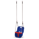 Baby - Toddler Garden High Back Swing Seat with T bar - Blue/Red