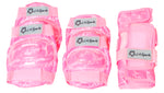 LA Sports Pink Pro Skate Helmet & 6 Piece Pad Set - Junior - HIKS