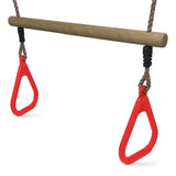 HIKS Kids Trapeze bar with Gym rings available in 5 Colours - HIKS