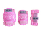 Pink Knee Pads, Elbow Pads and Wrist Guards (Set of 6 Pads)